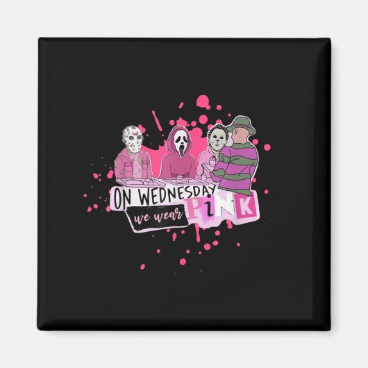 水曜。ホラー悪役ハロウィン10月ソク マグネット (正面)