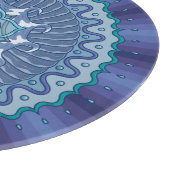 水曼荼羅硝子切板 カッティングボード (角)