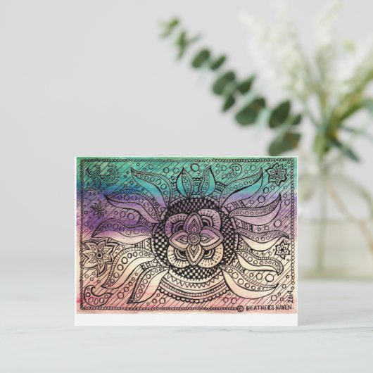 水曼荼羅 ポストカード (スタンド正面)