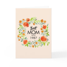 水最高の色フローラグリーティングカード以来の母