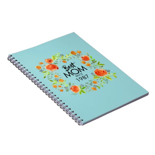 水最高の色フローラノート以来の母 ノートブック (右側)