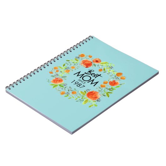 水最高の色フローラノート以来の母 ノートブック (左側)