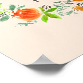 水最高の色フローラポスターのサイン以来お母さん ポスター (角)