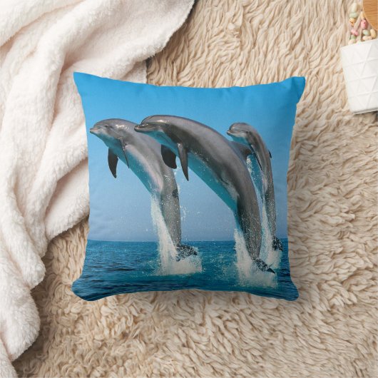水枕クッションのイルカの素早く書き留めること クッション (ブランケット)