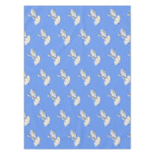 水柄の白鳥とうもろこし青 テーブルクロス (正面)