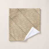 水柄飾り付きバスタオル金ゴールド バスタオルセット (ウォッシュタオル)