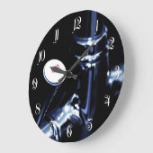 水栓のハンドルレバー ラージ壁時計 (傾斜)