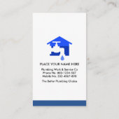 水栓の水栓の配管の漏出 名刺 (裏面)