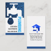 水栓の水栓の配管の漏出 名刺 (正面/裏面)