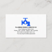 水栓の配管の配管の漏れ 名刺 (裏面)