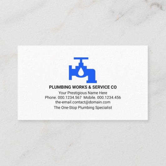 水栓の配管の配管の漏れ 名刺 (裏面)