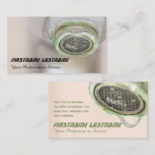 水栓の配管工、ブリキ職人と金属製屋上の水滴を滴らせる 名刺 (正面/裏面)