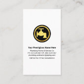 水栓の青いタブレイヤーの漏れ 名刺 (裏面)