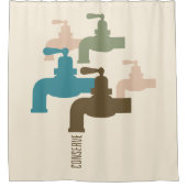 水栓を節約して下さい シャワーカーテン (正面)