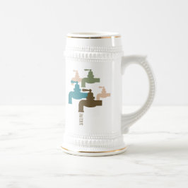 水栓を節約して下さい ビールジョッキ