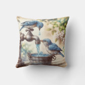 水栓付きレトロ2羽 クッション (裏面)