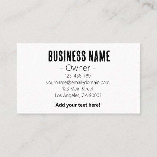 水栓水栓の水栓サービスの名刺 名刺 (裏面)