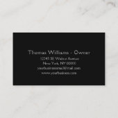 水栓水滴プロフェッショナル配管業 名刺 (裏面)