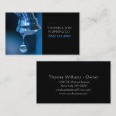 水栓水滴プロフェッショナル配管業 名刺 (正面/裏面)