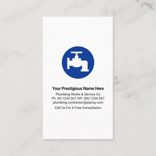 水栓水滴配管の漏出 名刺 (裏面)