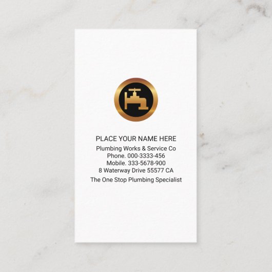 水栓水滴配管の漏出 名刺 (裏面)