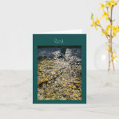 水椅クール子招待状レストグリーティングカード カード (黄色い花)