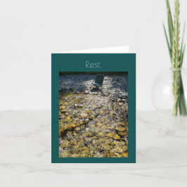 水椅クール子招待状レストグリーティングカード カード