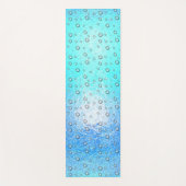 水様効果凍ってい、水滴のテクスチャ ヨガマット (正面)
