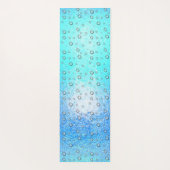 水様効果凍ってい、水滴のテクスチャ ヨガマット (裏面)