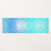 水様効果凍ってい、水滴のテクスチャ ヨガマット (正面(横))