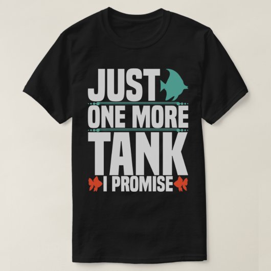 水槽おもしろい水槽 Tシャツ (デザイン正面)