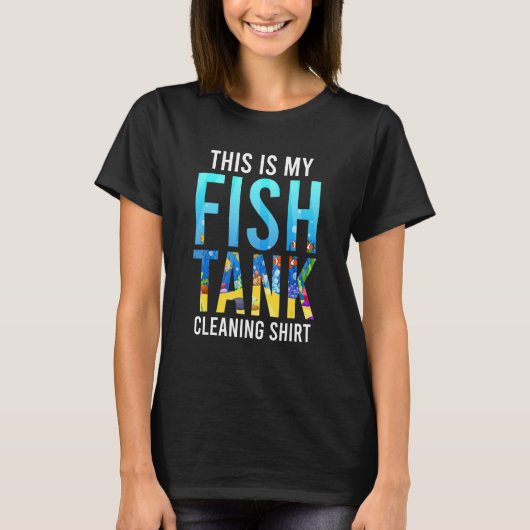 水槽のお掃除 アクアリウム1 Tシャツ (正面)