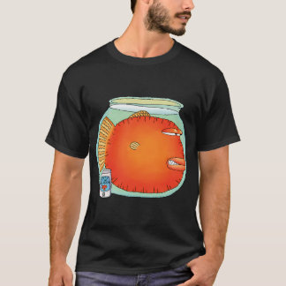 水槽の中の怒った金魚 Tシャツ