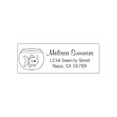 水槽の中の金魚 セルフインキングスタンプ (デザイン)