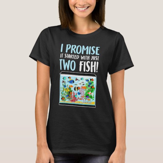 水槽の水槽の水槽の水槽の淡水魚 Tシャツ (正面)