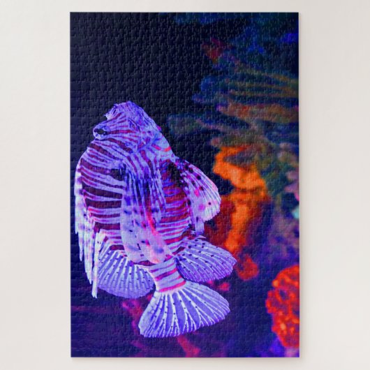 水槽の熱帯魚。 ジグソーパズル (縦)