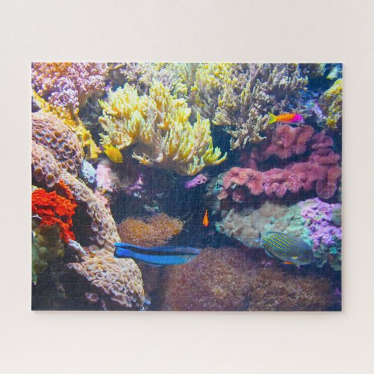 水槽の熱帯魚。ジグソーパズル ジグソーパズル (横)