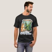 水槽の達人 - アクアスケーピング 猫 Tシャツ (正面フル)