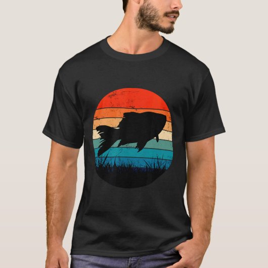 水槽の釣り人 Tシャツ (正面)