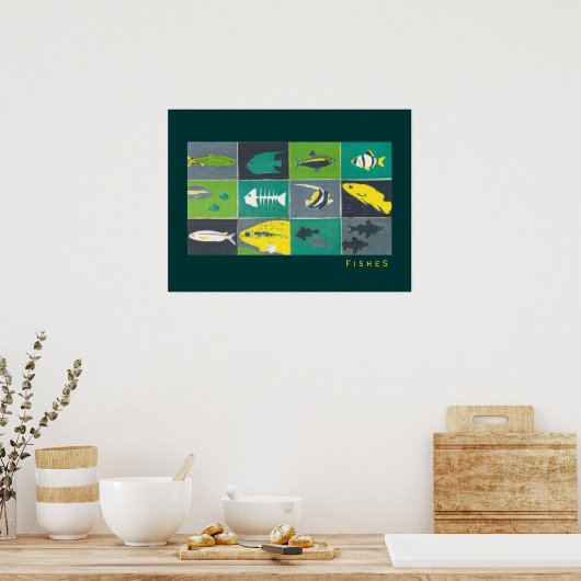 水槽の魚 ポスター (キッチン)