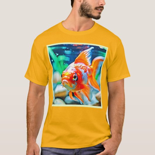 水槽エレガントのペット魚 Tシャツ (正面)