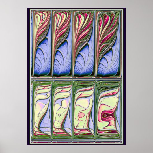 水槽フラクタル ポスター (正面)