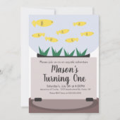 水槽モダン水槽誕生日招待状 招待状 (正面)