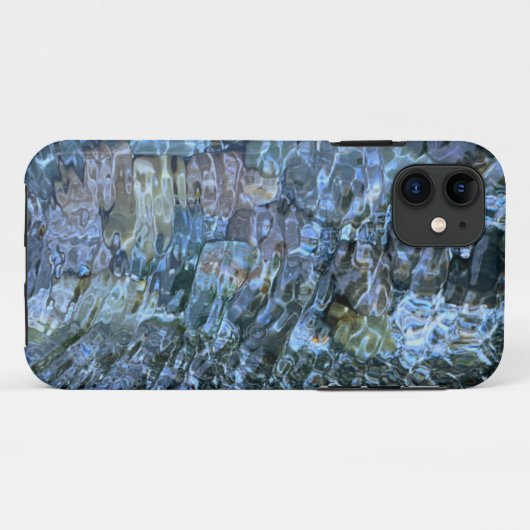 水模様の川の岩の波打つ水流 Case-Mate iPhoneケース (裏面(横))