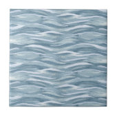 水模様（青） タイル (正面)