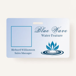 水機能取り付け青ID バッジ
