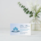 水機能設置ブルー 名刺 (スタンド正面)