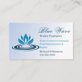 水機能設置ブルー 名刺