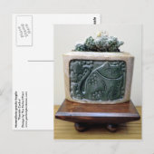 水気が多いデザインによる子猫の容器のサボテン ポストカード (正面/裏面)