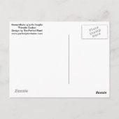 水気が多いデザインによる子猫の容器のサボテン ポストカード (裏面)